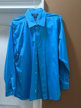 Apt. 9 Men’s Vibrant Turquoise Dress Shirt Size XL